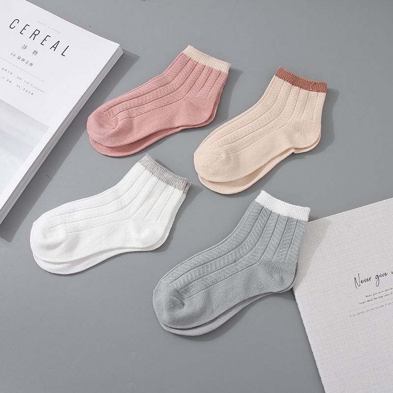 Casual Style Socks for Children (for 6-8Y)(2 Pairs)(Assorted Colors)