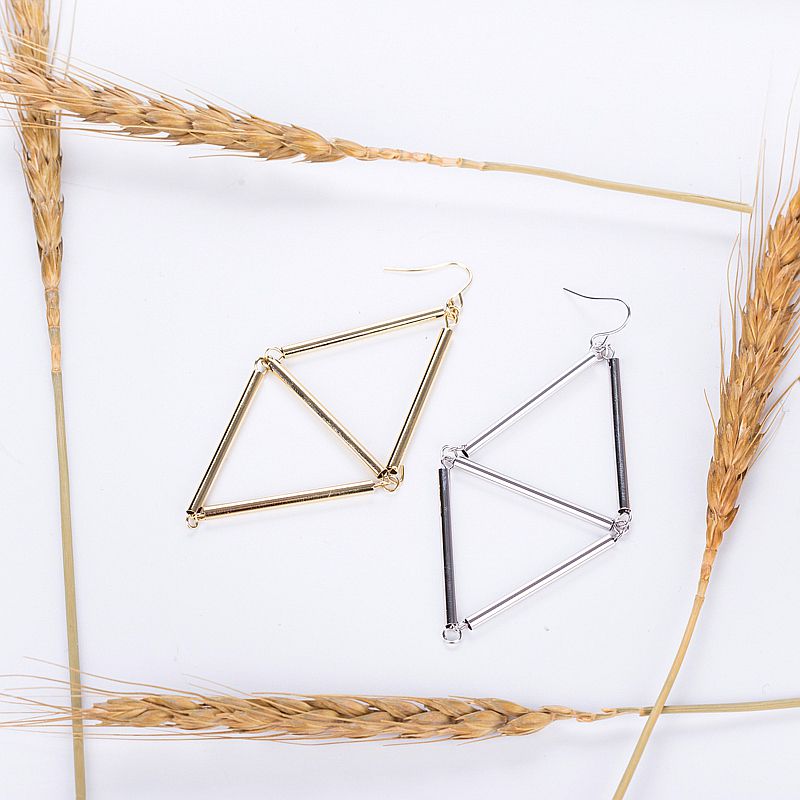 Simple Style Triangle Earrings