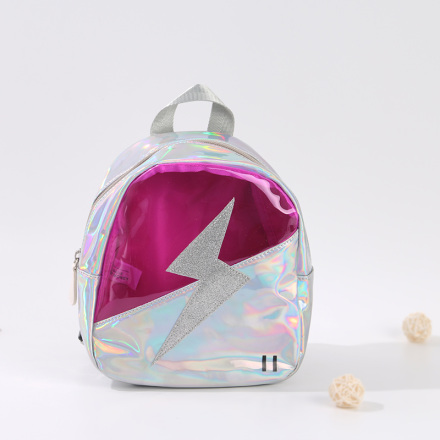 Spliced Lightning Iridescent Backpack for Children