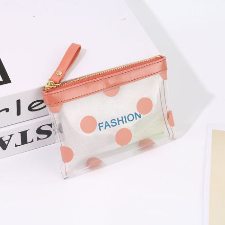 Cute Polka Dot Coin Purse (Pink)