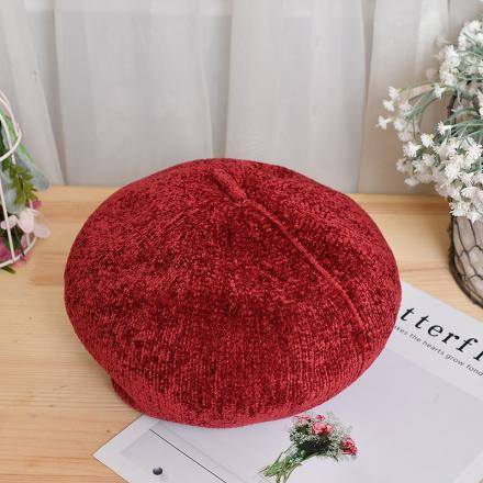 Girlish Beret (Wine Red)