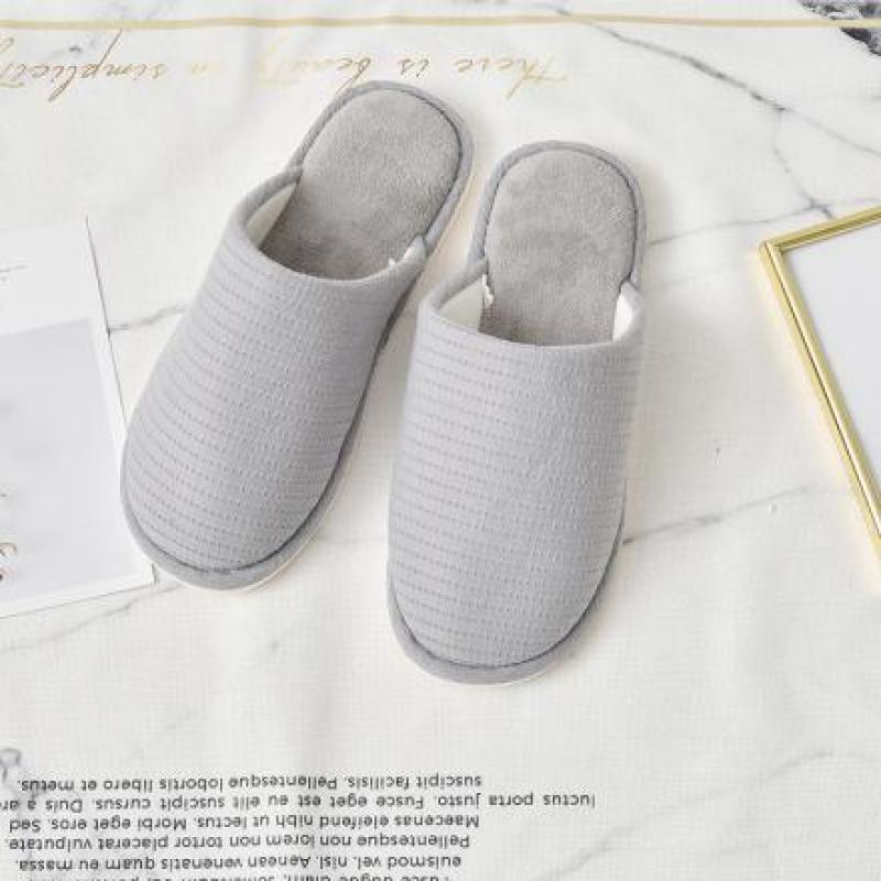 Indoor Closed Toe Slipper for Men-Gray(41/42)