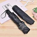 Large-Sized Classic Style 4-Fold UV-Protection Umbrella-Black