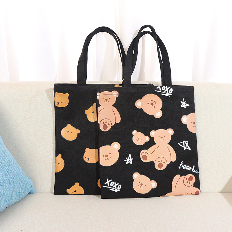 Bear Printing Canvas Bag