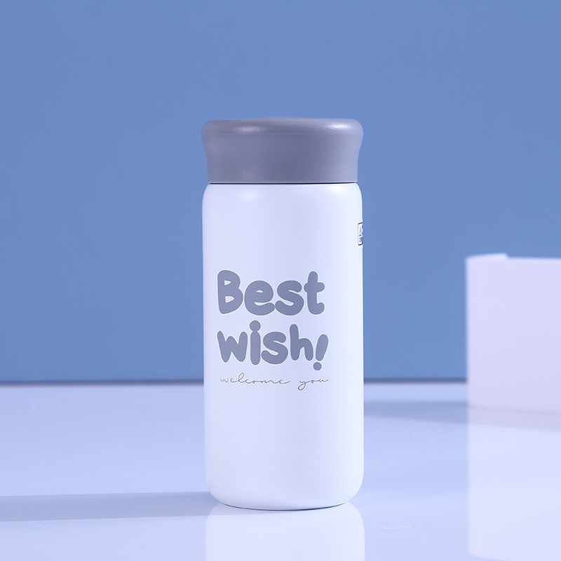 Stylish Small Vacuum Flask White(220ml)