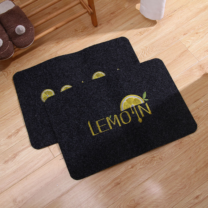 Fruit series mud scraping non-slip door mat