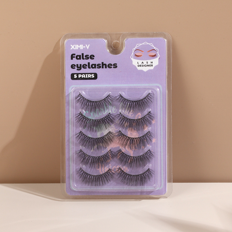 Handmade Artificial Eyelashes(5 Pairs)(Thick)