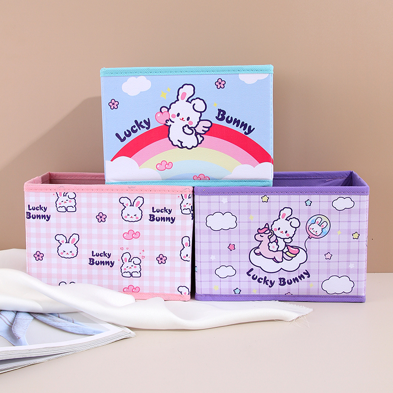 Lucky Bunny Series Mini Fabric Storage Box