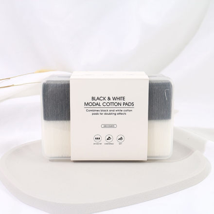 Black &amp; White Modal Cotton Pads (280 counts)