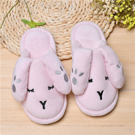 [XVSPCP01520] Cartoon Dog Slippers for Children(Pink)(25/26)