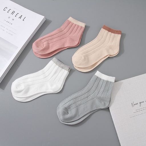 [XVSPS01844] Casual Style Socks for Children (for 6-8Y)(2 Pairs)(Assorted Colors)
