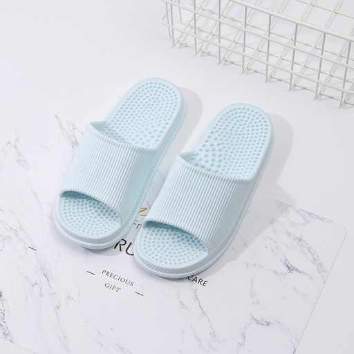 Massaging Dots Comfortable Shower Slippers for Women (Blue)(39/40)