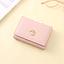 [XVBW00126] Metal Cat Short Wallet for Women (Pink)