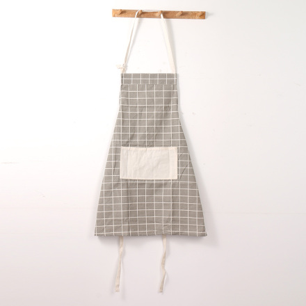 Plaid Apron (Gray)