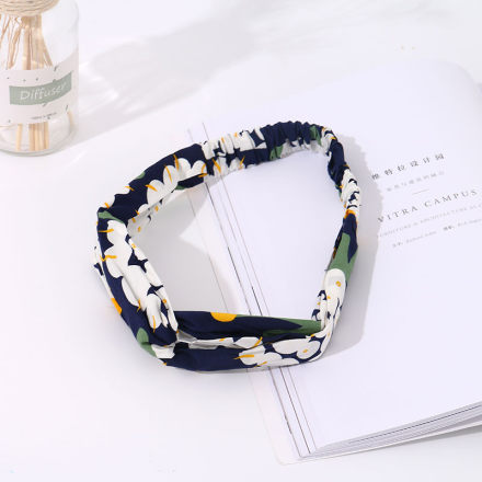 Printed Blue Headband