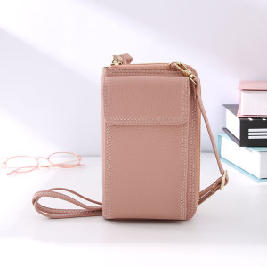 Simple Style Trendy Phone Pouch (Pink)