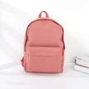 Simple Style Vogue Lightweight Cloth Backpack (Pink)