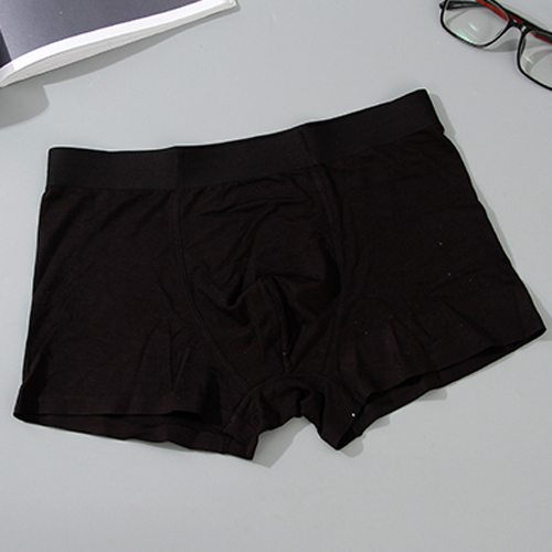 Solid Color Boxer Briefs for Men (L)