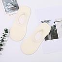 Solid Color Cotton Low-Cut Socks for Women (2 Pairs)(White)