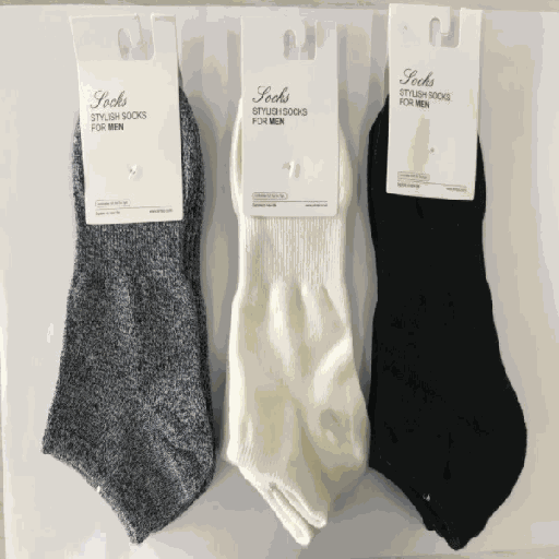 Solid Color Socks for Men (2 Pairs)