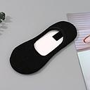 Solid Color Terry Absorbent Low-Cut Socks for Women (Black)