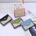 Spliced Color Multi-Compartments Card Purse