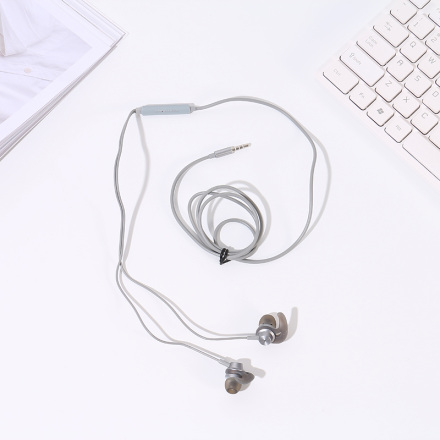 Sport Style Metal Earphones (Grayish Gold)