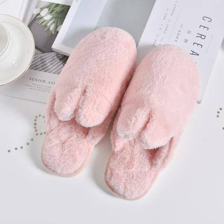 [XVSPF01604] Closed Toe Plush Slipper for Women-Pink(39/40)
