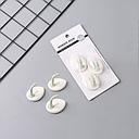 Creative Drop-Shaped Adhesive Hook (2 Count)(White)