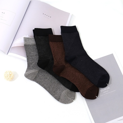 [XVSPS01741] England Style Elegance Mid-Calf Socks for Men