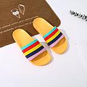 [XVSPS01823] European Style Colorful Stripes Slippers for Women (Yellow)(L/40#)