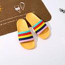 [XVSPS01825] European Style Colorful Stripes Slippers for Women (Yellow)(S/36#)