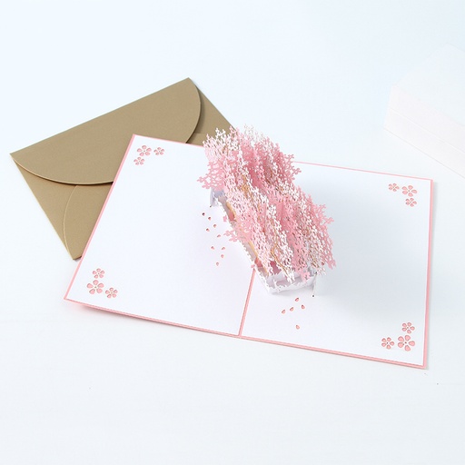 [XVOSGO02533] Fallen Flowers A5 3D Pop Up Gift Card Set