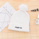 Fashion Ribbon Knit Hat (White)