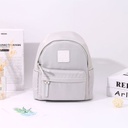 Fresh Style All-Match Patch Backpack (Gray)