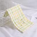 Girl Embroidery Stitching Towel (Yellow)