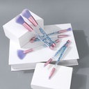 Glittery Series Makeup Brush (7 Count)(Blue)