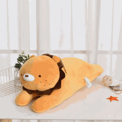Large-Sized Lion Plush Doll