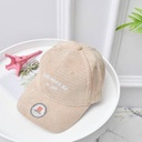 Letters Embroidery Cap(Khaki)