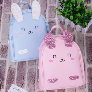 Lovely Glitters Rabbit Ears Backpack for Children