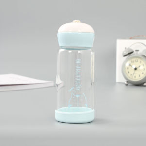 MIA Glass Water Bottle (340ml/12oz)(Cyan)