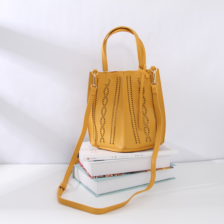 Trendy Irregular Pattern Tote Bag for Women (Lemon Yellow)