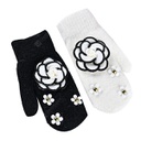 Warm Camellia Cashmere Gloves (Black)