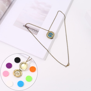 Aromatherapy necklace with 7-color cotton zodiac (Virgo)