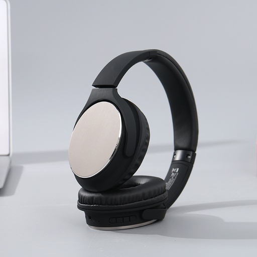 Metal Over the Ear Wireless Headphones-T120 (Black)
