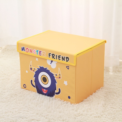 Monster Friends Collection Fabric Storage Box (Yellow)