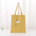 Simple Canvas Tote Bag (Yellow)