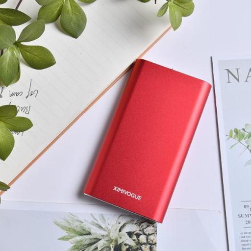 Business Style Metal Power Bank 10000mAh (Red)