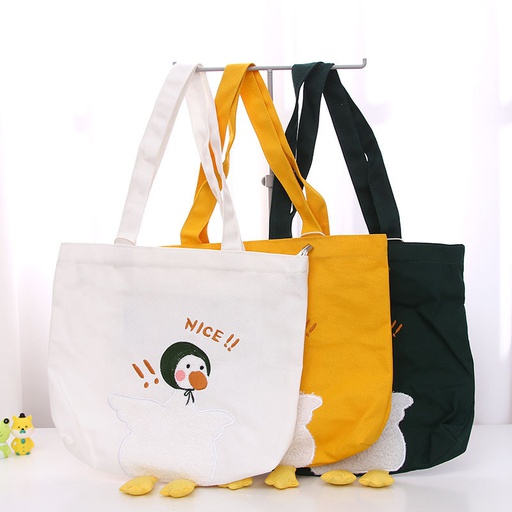 Milk Tea Duckling Canvas Bag