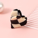 Loving Heart Plaid Small Claw Clip